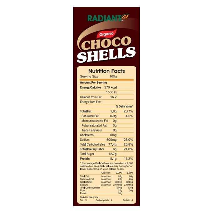 Radiant Organic Choco Shells