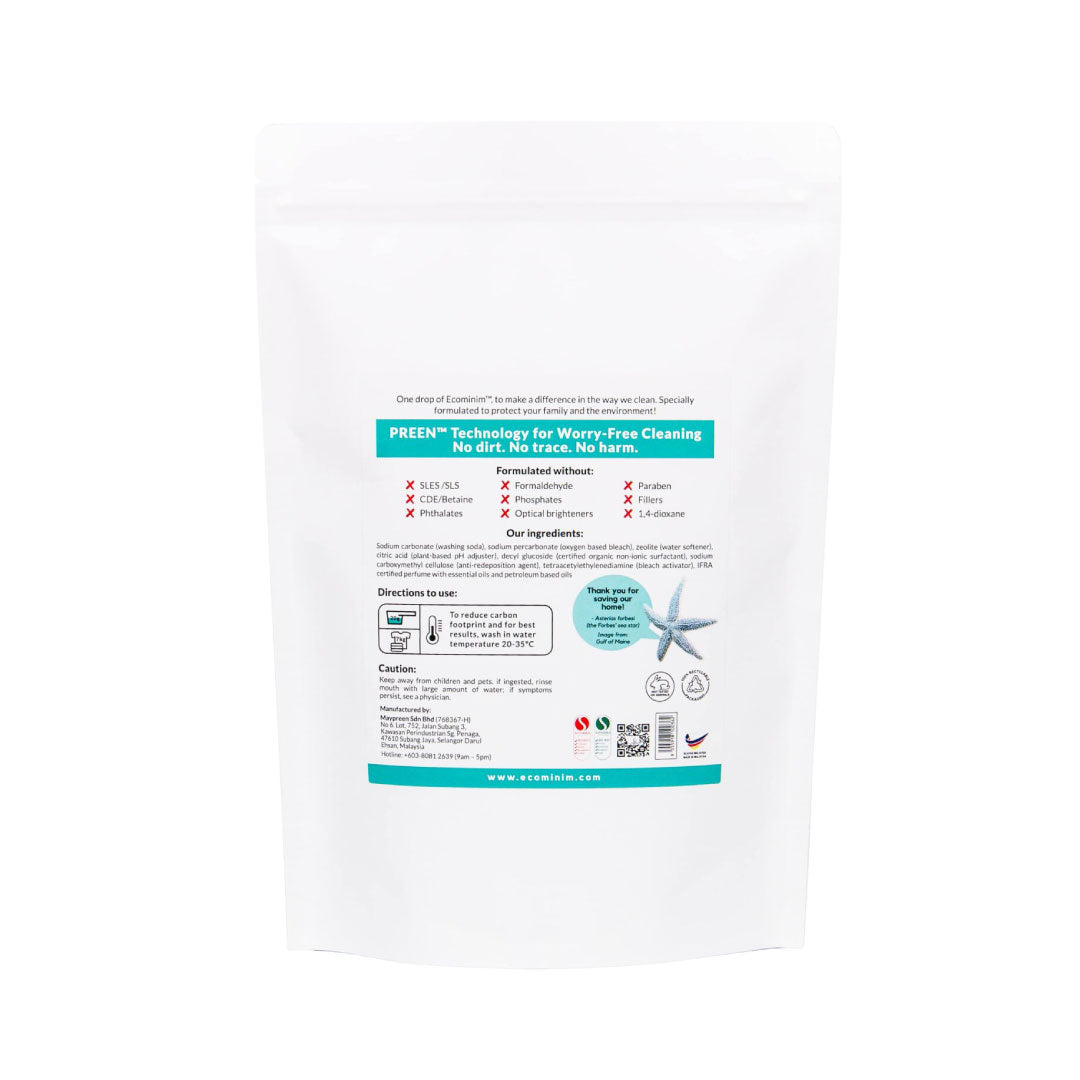 Ecominim Concentrated Powder Detergent Minth Fresh
